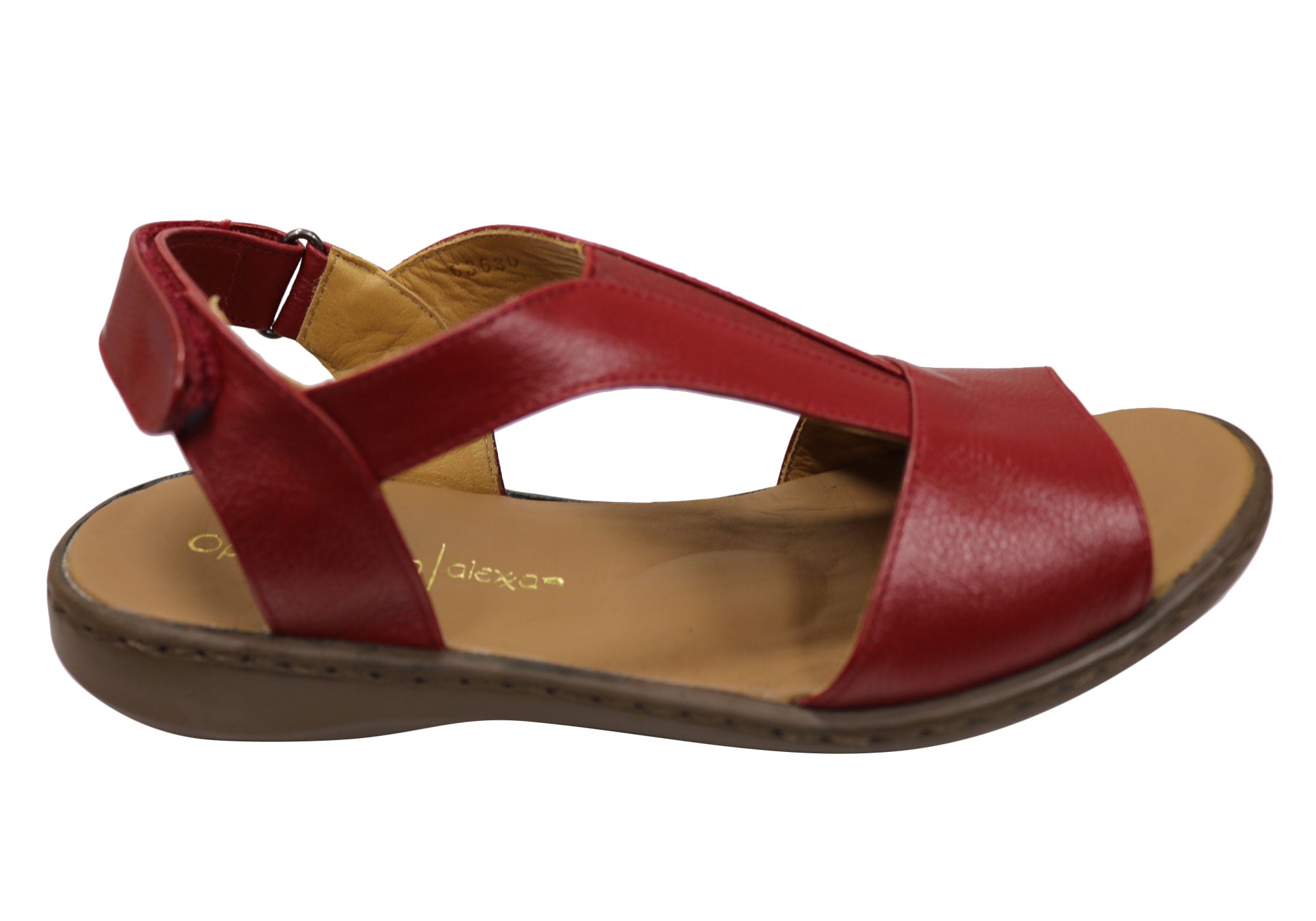 Opananken Elva Women's Comfortable Brazilian Leather Sandals - Stylish Summer Casual & Beach Walking Sandals for Women