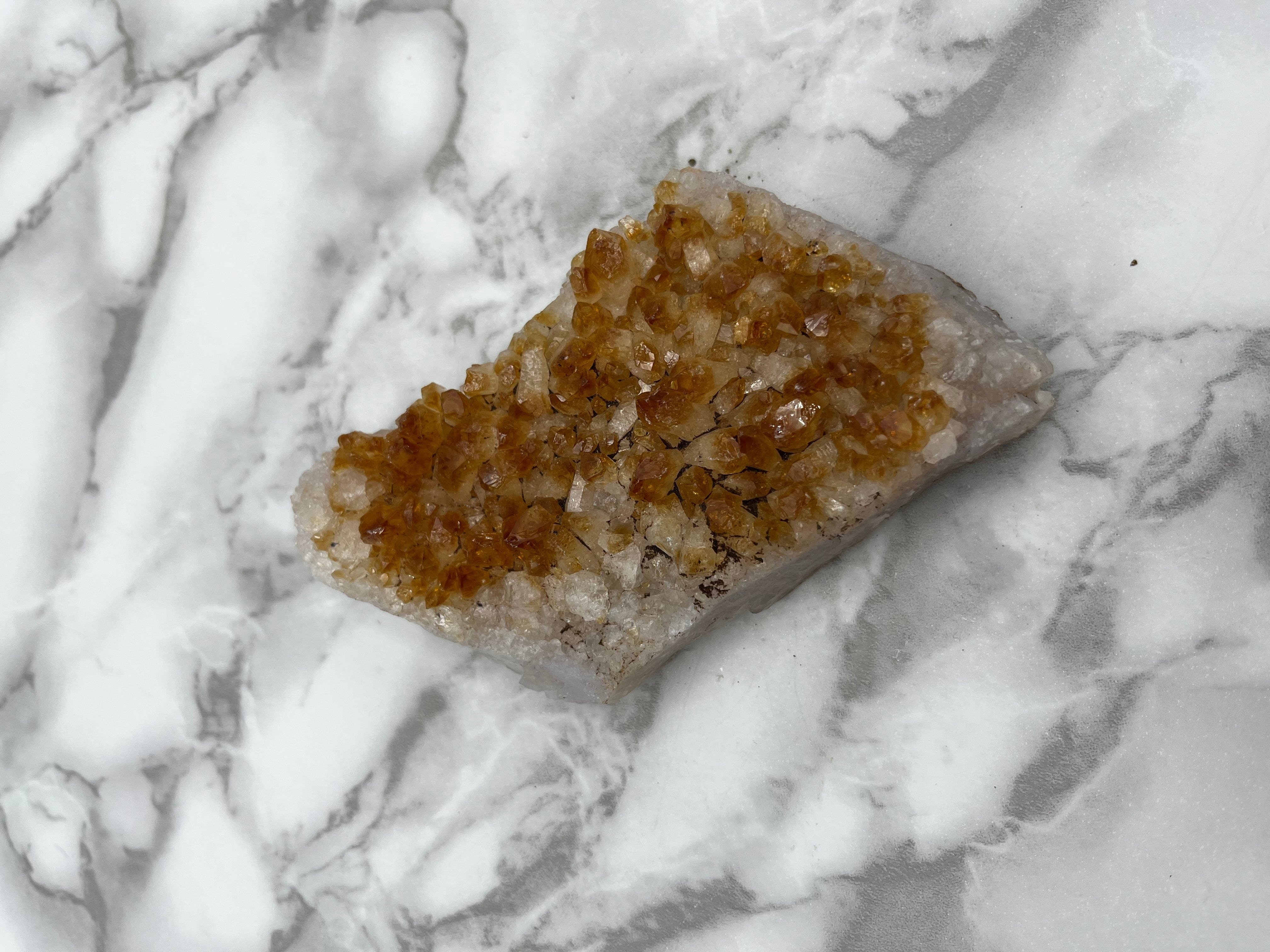Natural Citrine Crystal Cluster - 14