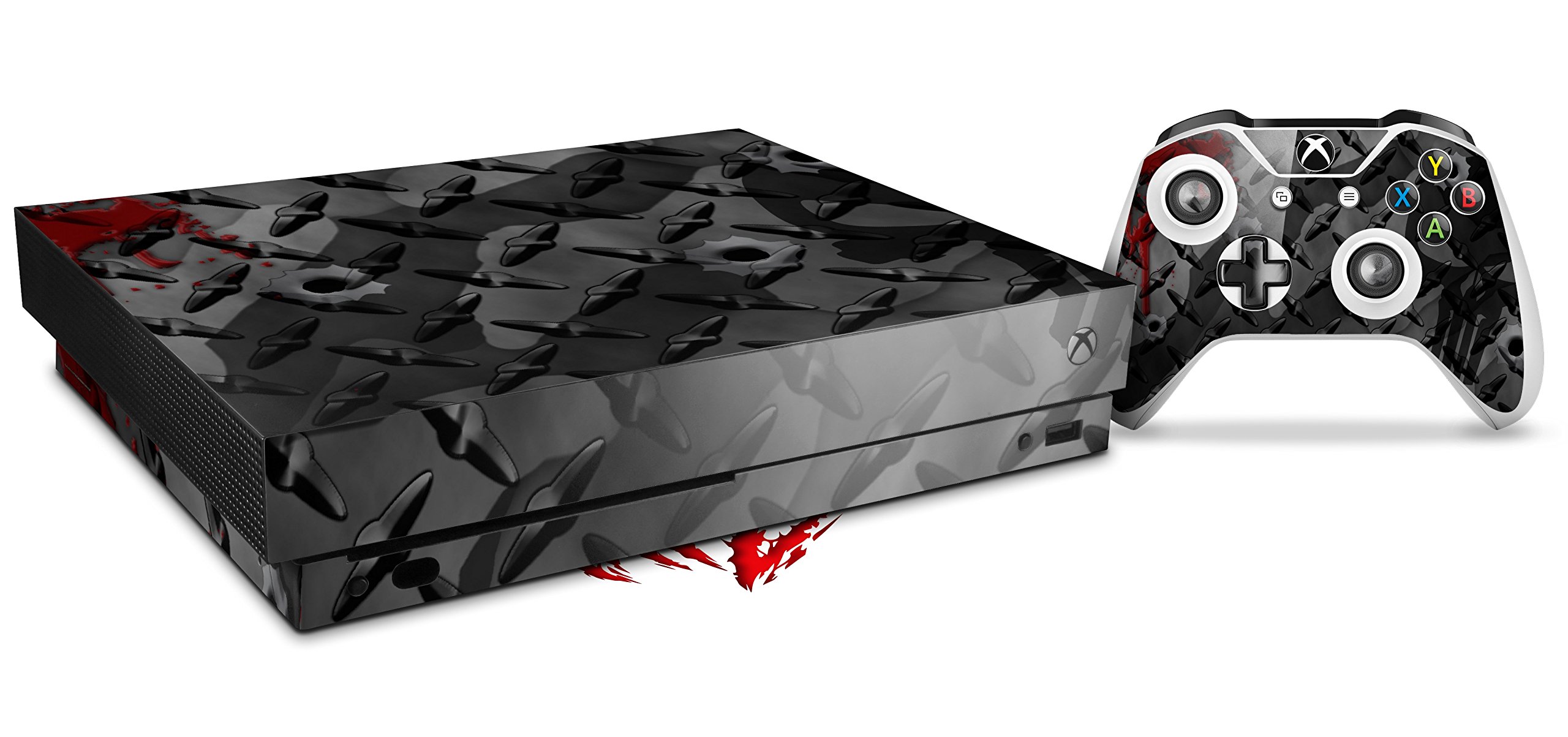 Premium War Zone Decal Vinyl Skin Wrap for Xbox One X Console & Controller - Custom Gaming Protection, Durable Adhesive, Easy Installation - Perfect for Gaming Setups, Gifts & Collectors