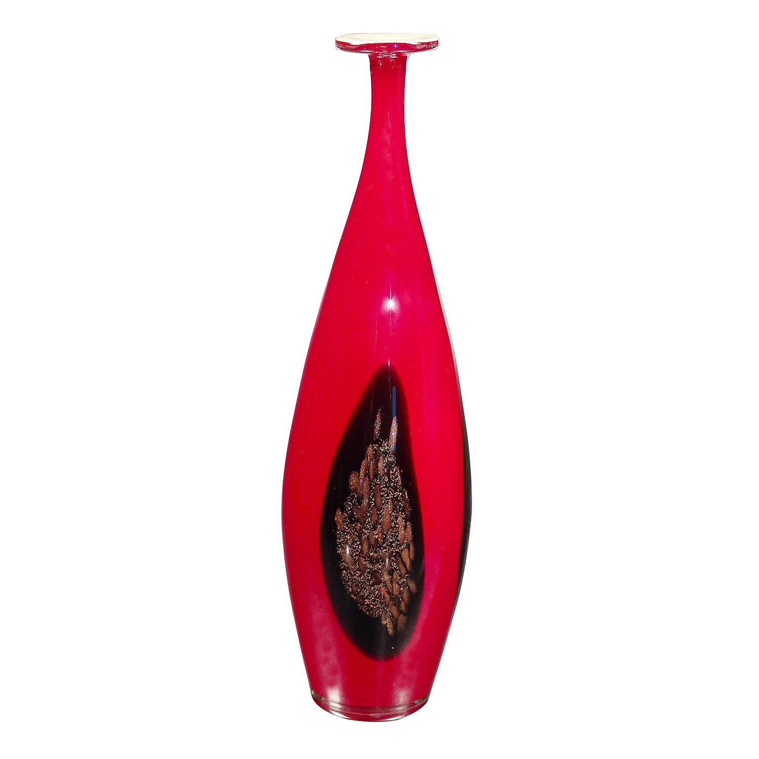 Dale Tiffany AG500236 Handcrafted Art Glass Decorative Vase - Elegant Home Decor for Living Room, Dining Table & Wedding Centerpiece