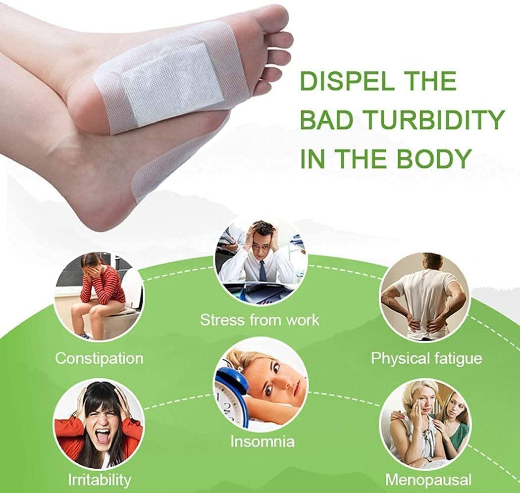 Premium Detox Foot Patches for Deep Cleansing & Toxin Removal - Natural Stress Relief & Better Sleep for Men & Women (30 Pads) | Ideal for Nighttime Use, Travel & Post-Workout Recovery