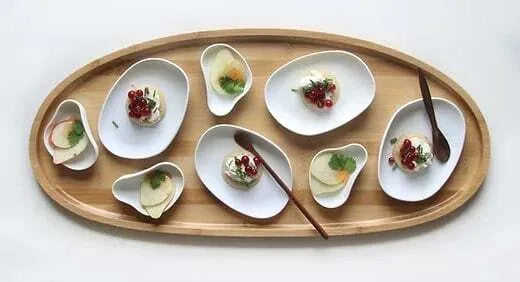 Yayoi Bamboo Tray - Natural Eco-Friendly Serving Tray for Breakfast, Tea, and Snacks - Perfect for Dining, Picnics, and Home Decor