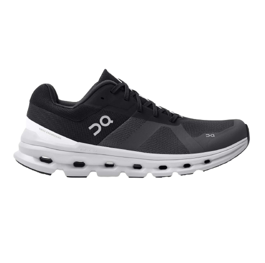 On Running Men's Cloudrunner Running Shoes - Lightweight & Cushioned for Marathon Training (Eclipse/Frost) | Perfect for Road Running, Jogging & Gym Workouts