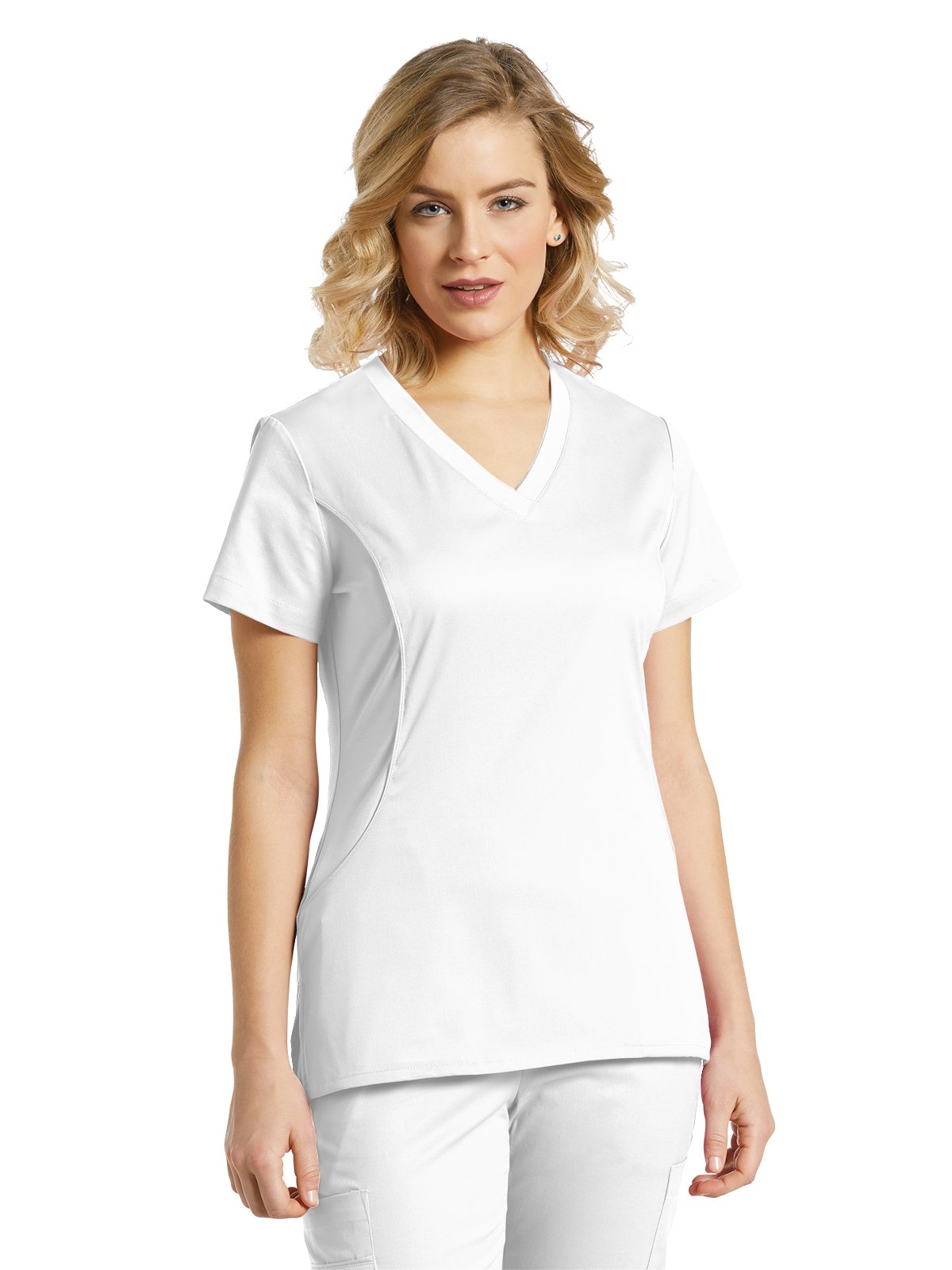White Cross Allure Women's 722 V-Neck Scrub Top - Comfortable Medical Uniform for Nurses & Healthcare Professionals - Perfect for Hospitals, Clinics & Long Shifts