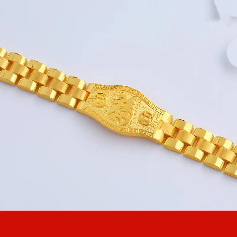 24K Pure Gold Bracelet - 999 Solid Real Gold Bangle with Elegant Butterfly Design, Classic & Trendy Jewelry for Women - Perfect for Gifts, Parties, and Special Occasions
