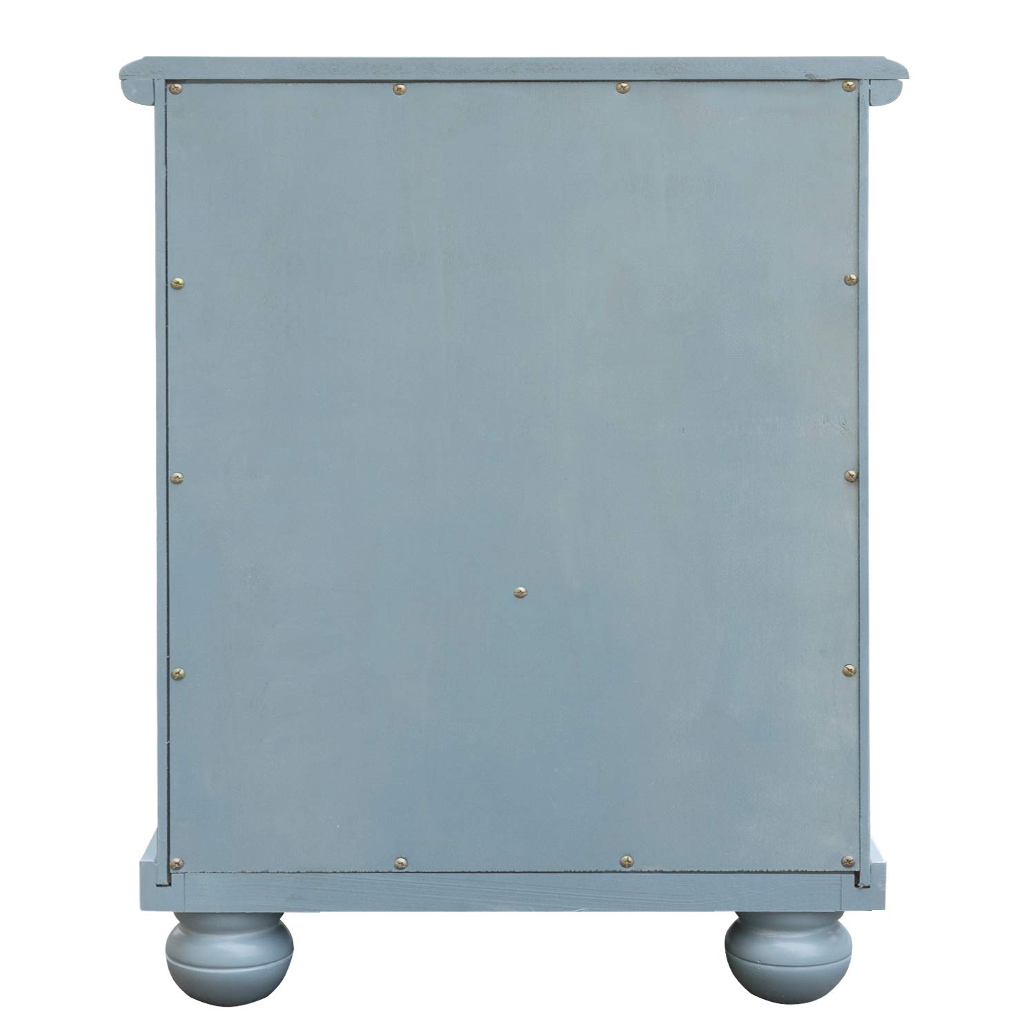 Sunset Trading Cool Breeze Nightstand with One Drawer & Two Baskets - Beach Blue Finish | Perfect for Bedroom, Guest Room or Beach House Decor