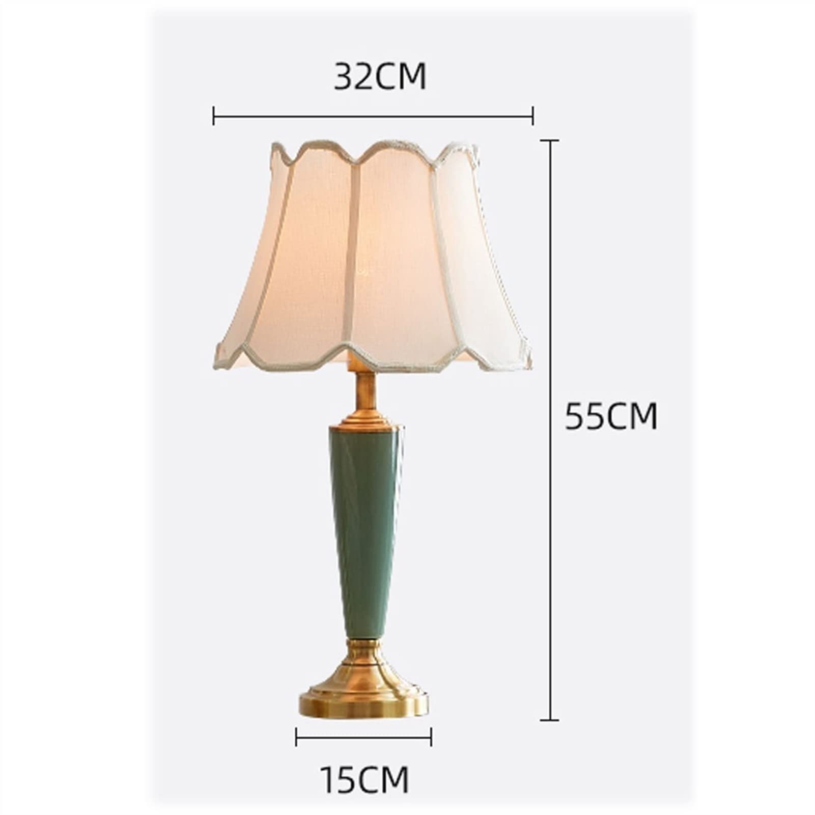 Modern Copper Table Lamp - Minimalist Bedside & Desk Light for Bedroom, Living Room, Study | European Farmhouse Style, Luxury Decorative Lighting for Night Reading & Cozy Ambience