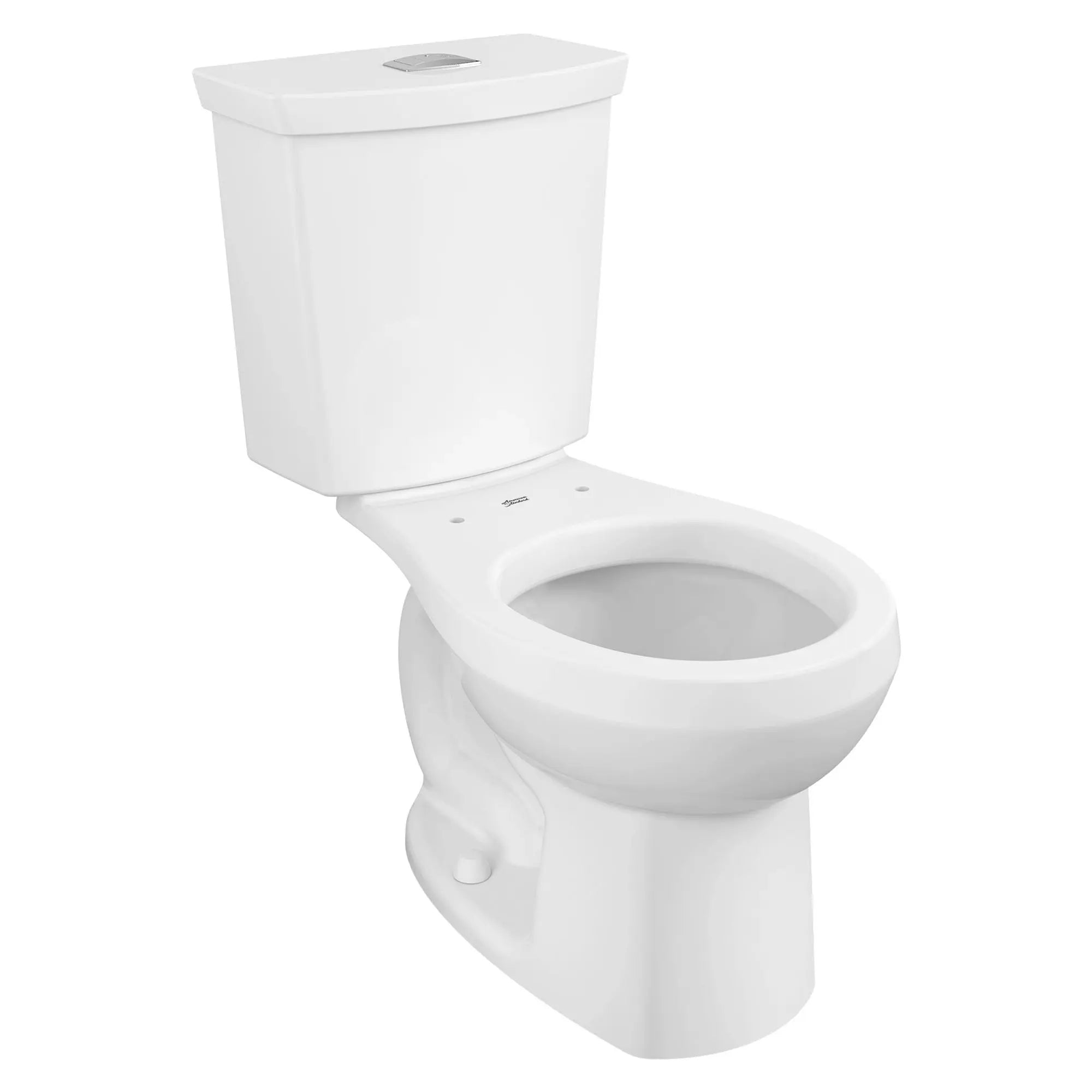 H2Option® Dual Flush Toilet - 1.28 GPF/4.8 LPF & 0.92 GPF/3.5 LPF Water Saving Round Front Standard Height Toilet with Linerless Seat - Perfect for Bathroom Renovation & Eco-Friendly Homes