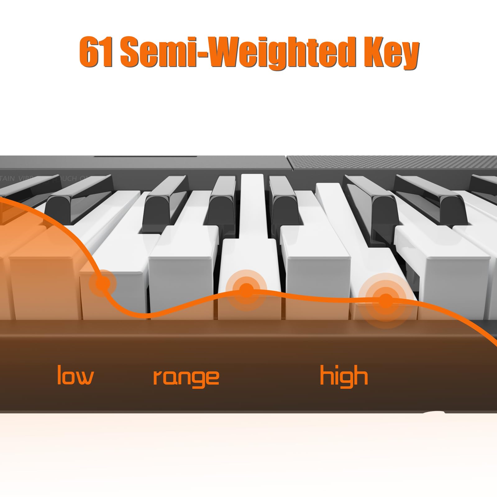 61-Key Portable Electric Piano Keyboard with Semi-Weighted Keys - Professional Digital Piano for Beginners & Adults - Includes Power Supply, Built-In Speakers, Sustain Pedal, Stand & Stool - Perfect for Home Practice, Music Lessons, Birthday & Christmas Gifts