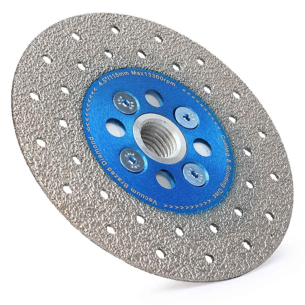 4.5 Inch Diamond Blade for Granite - Fast Cutting & Grinding Beveling Disc for Angle Grinder | Perfect for Tile, Stone & Concrete Shaping (Home Renovation & Construction Projects)