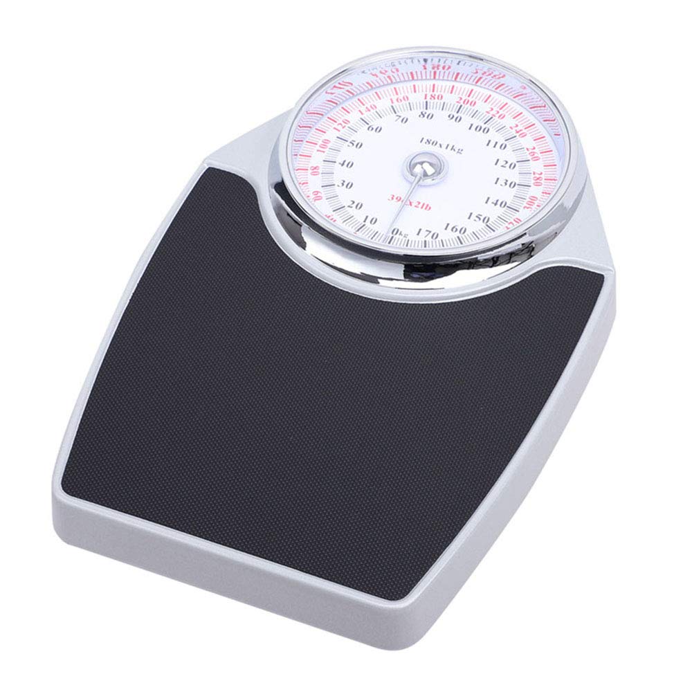 ALY Mechanical Bathroom Scale - 180kg/397lb Physician-Style Analog Scale for Accurate Weight Measurement | No Batteries Needed | Perfect for Home, Gym & Medical Office Use
