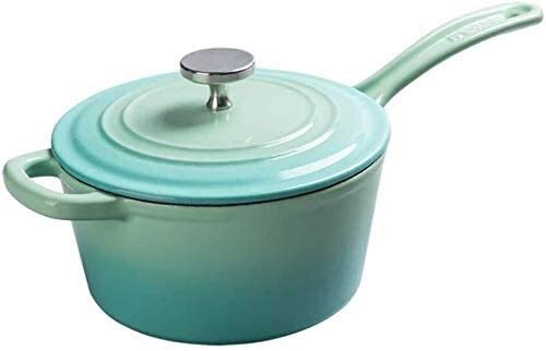 **Green Ceramic Casserole Non-Stick Pan – Enamel Cast Iron Milk Pot, Baby Food Cookware, Hot Milk & Noodle Pot for Safe Cooking – Ideal for Baby Complementary Food, Soups, Stews & Family Meals**