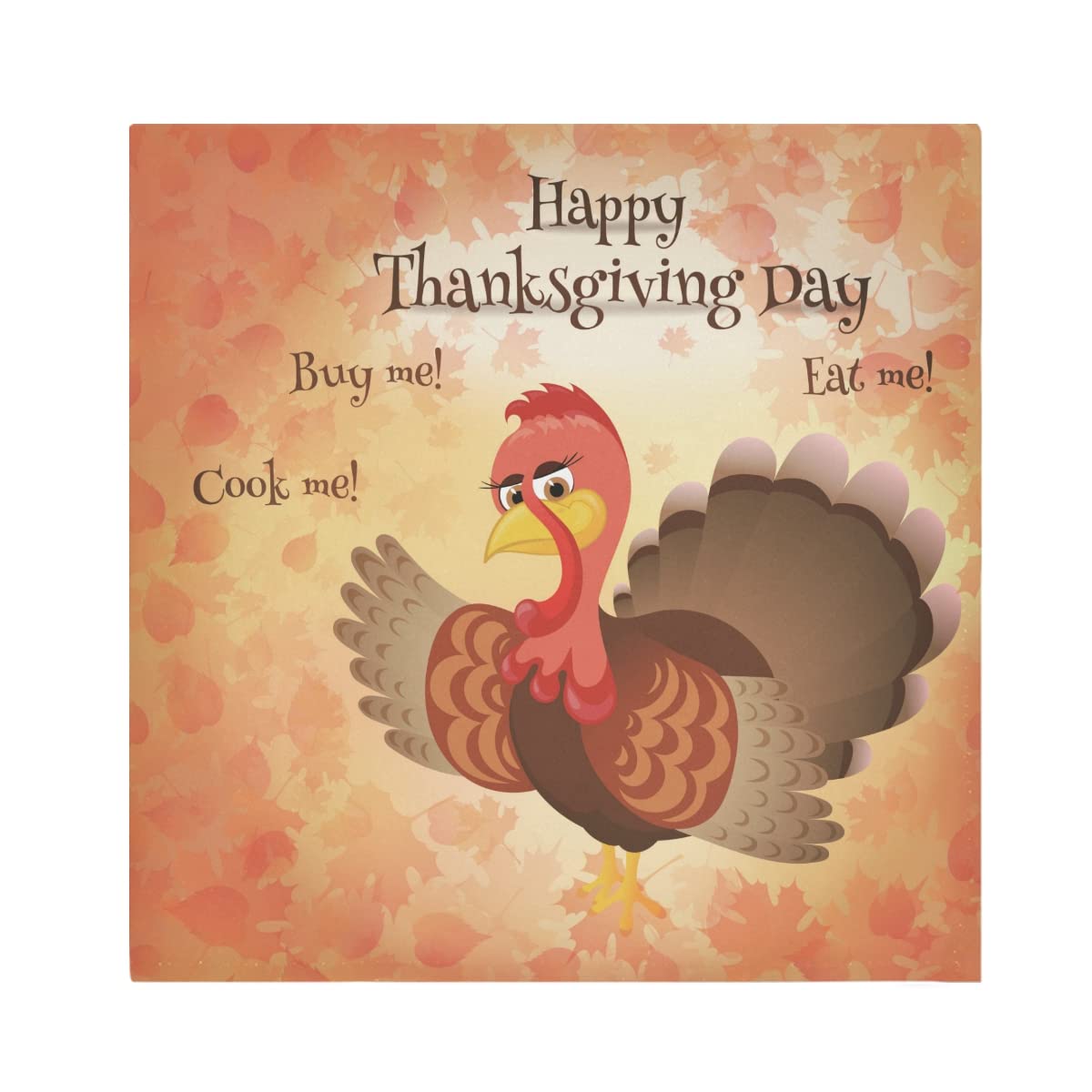 ODAWA Thanksgiving Fall Modern Napkins - Set of 6 Washable & Reusable 20x20 Inch Dinner Napkins for Holiday, Wedding, Party - Perfect for Thanksgiving Dinner, Christmas Gathering & Autumn Table Decor