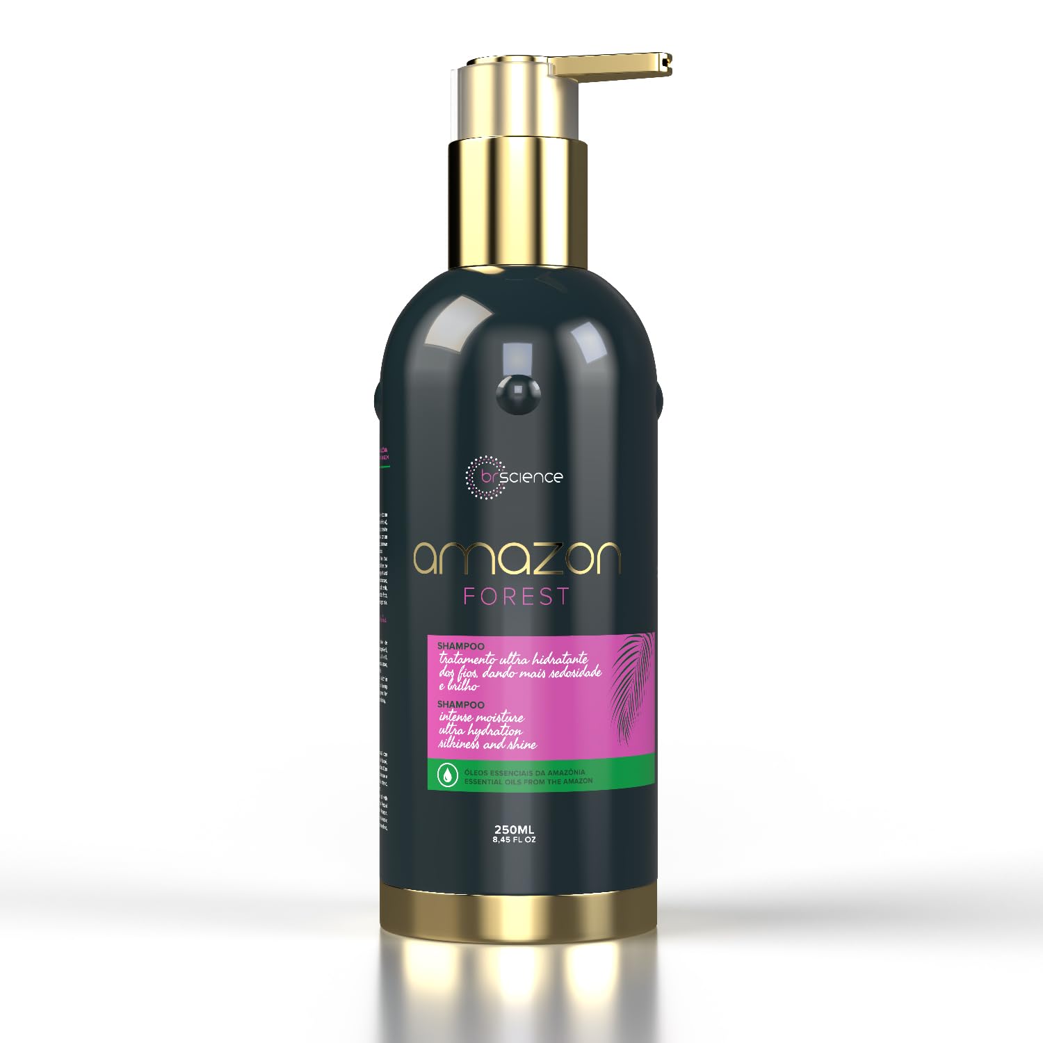 Amazon Forest Shampoo for Hydration & Shine - 250ml Hair Renewal Treatment - Best for Dry, Damaged Hair - Daily Use & Salon Results at Home