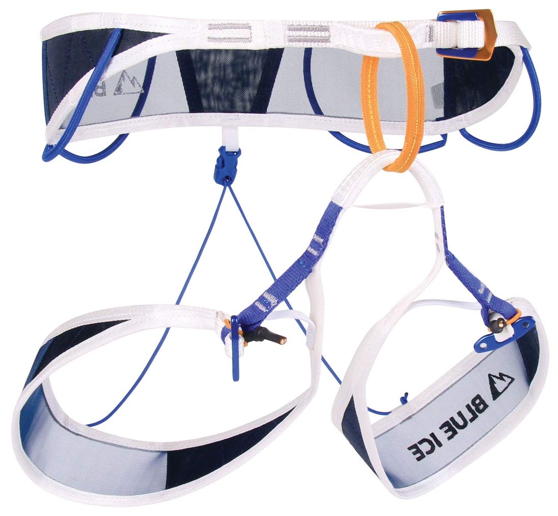 Blue Ice Choucas Pro Harness - Lightweight Climbing Harness for Men & Women - Adjustable Leg Loops & Waistbelt - Perfect for Rock Climbing, Mountaineering & Ice Climbing Adventures