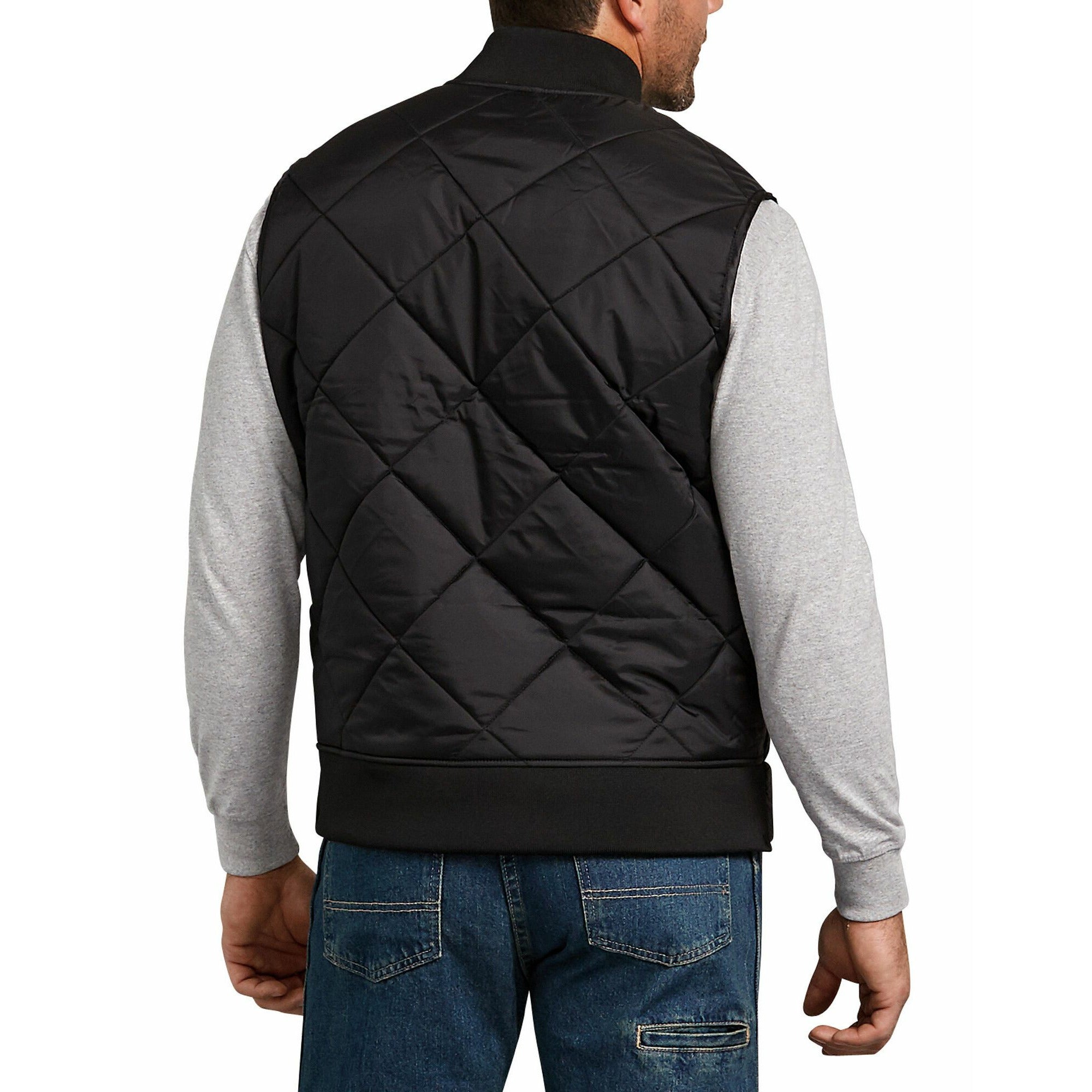 Dickies Quilted Nylon Vest TE242 - Lightweight Insulated Work Vest for Men & Women - Perfect for Outdoor Jobs, Construction, and Cold Weather Layering
