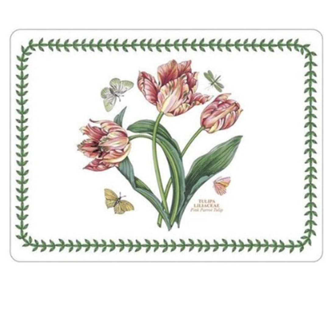 Botanic Garden Placemats Set of 4 - Waterproof Table Mats for Dining, Kitchen, and Outdoor Use - Non-Slip Rectangular Place Mats for Home Decor and Parties