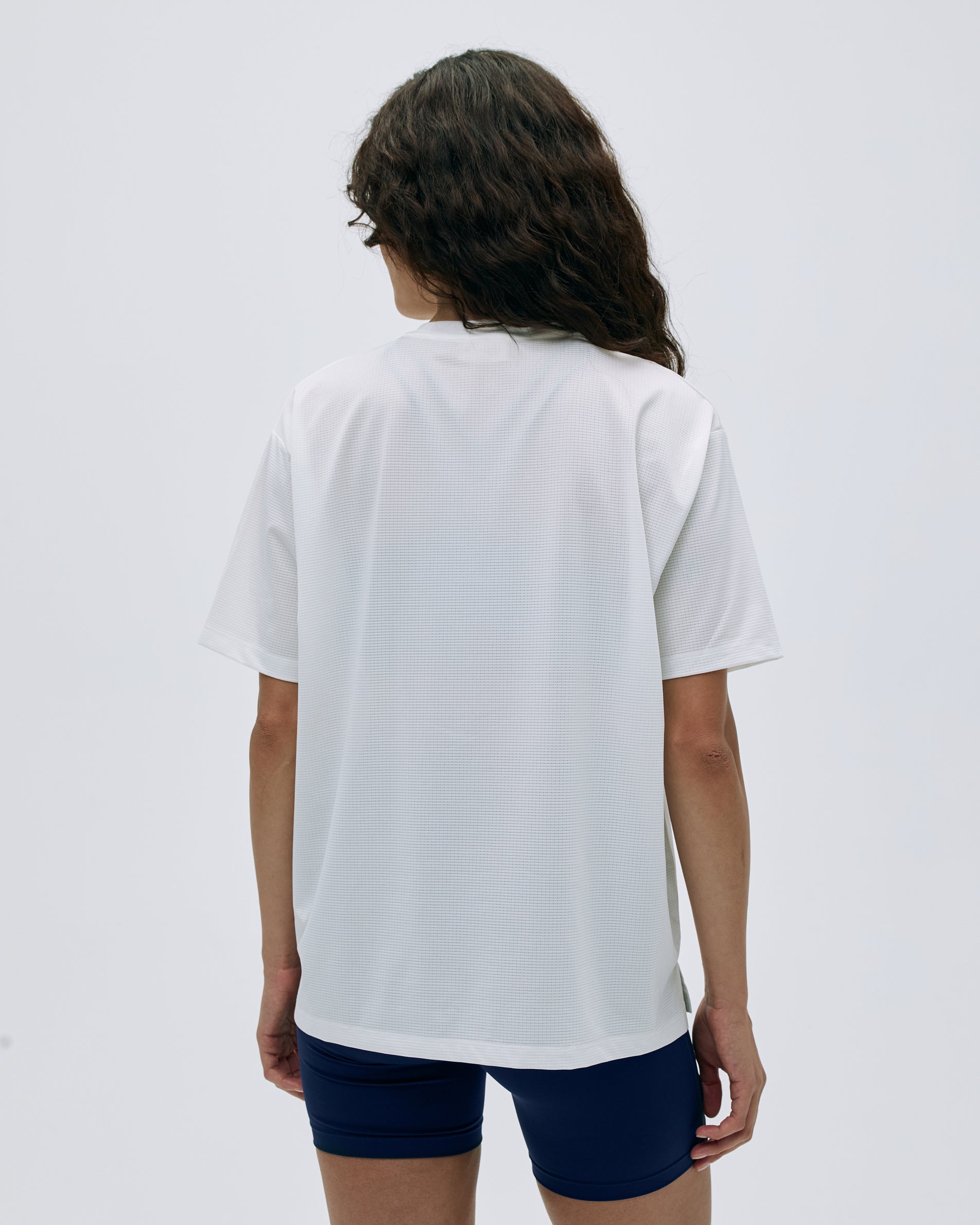 Breathable Mesh Active T-Shirt for Men & Women - White - Perfect for Running, Gym & Outdoor Workouts