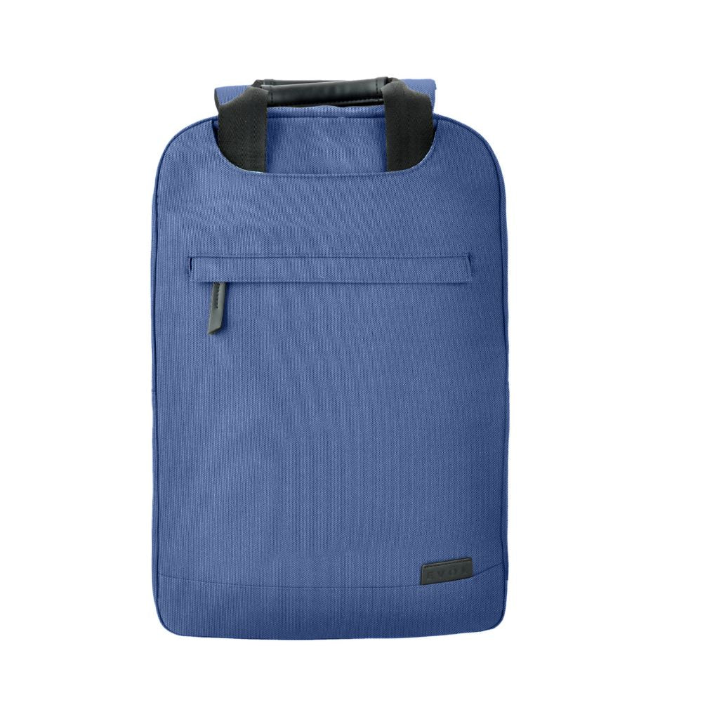 Evol 15.6 Inch Recycled Business Laptop Backpack - Navy Blue Water Resistant Computer Bag for Work, School & Travel
