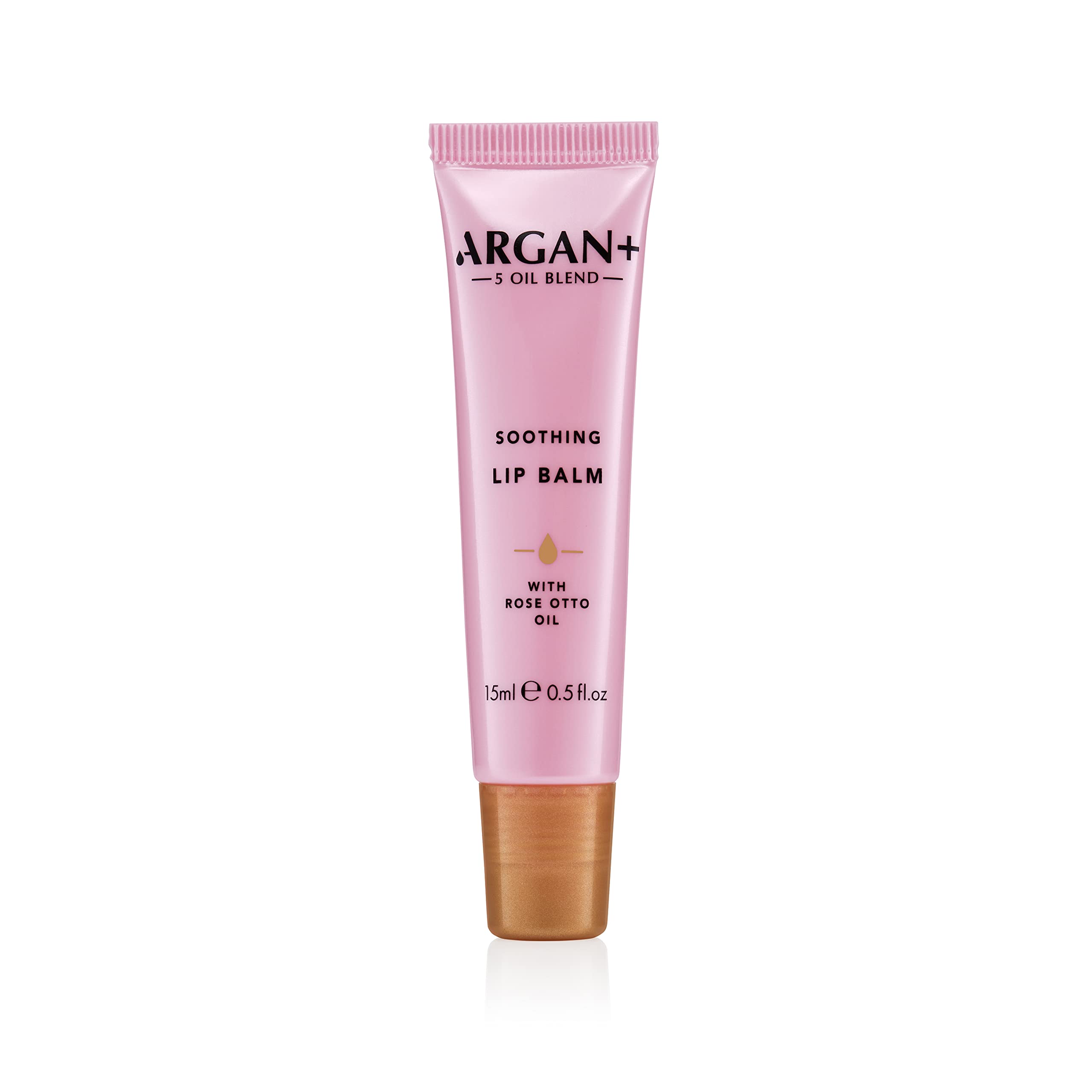 Organic ARGAN Soothing Lip Balm with Rose Otto Oil - 15ml Hydrating & Nourishing for Dry, Chapped Lips - Perfect for Winter Care & Daily Moisturizing