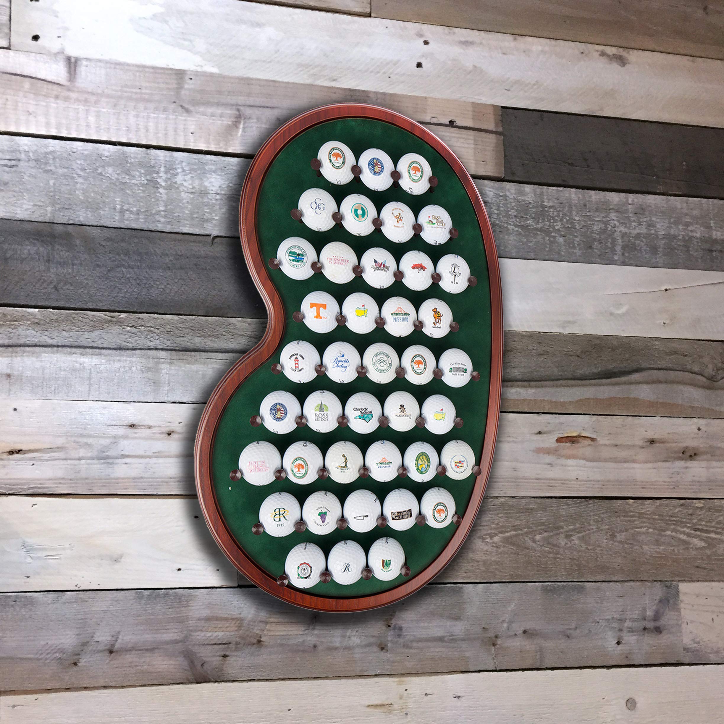 Golf Ball Display Rack - Holds 40 Golf Balls - Unique Putting Green Design - Black & White Options - Perfect for Home, Office, or Golf Club Decor