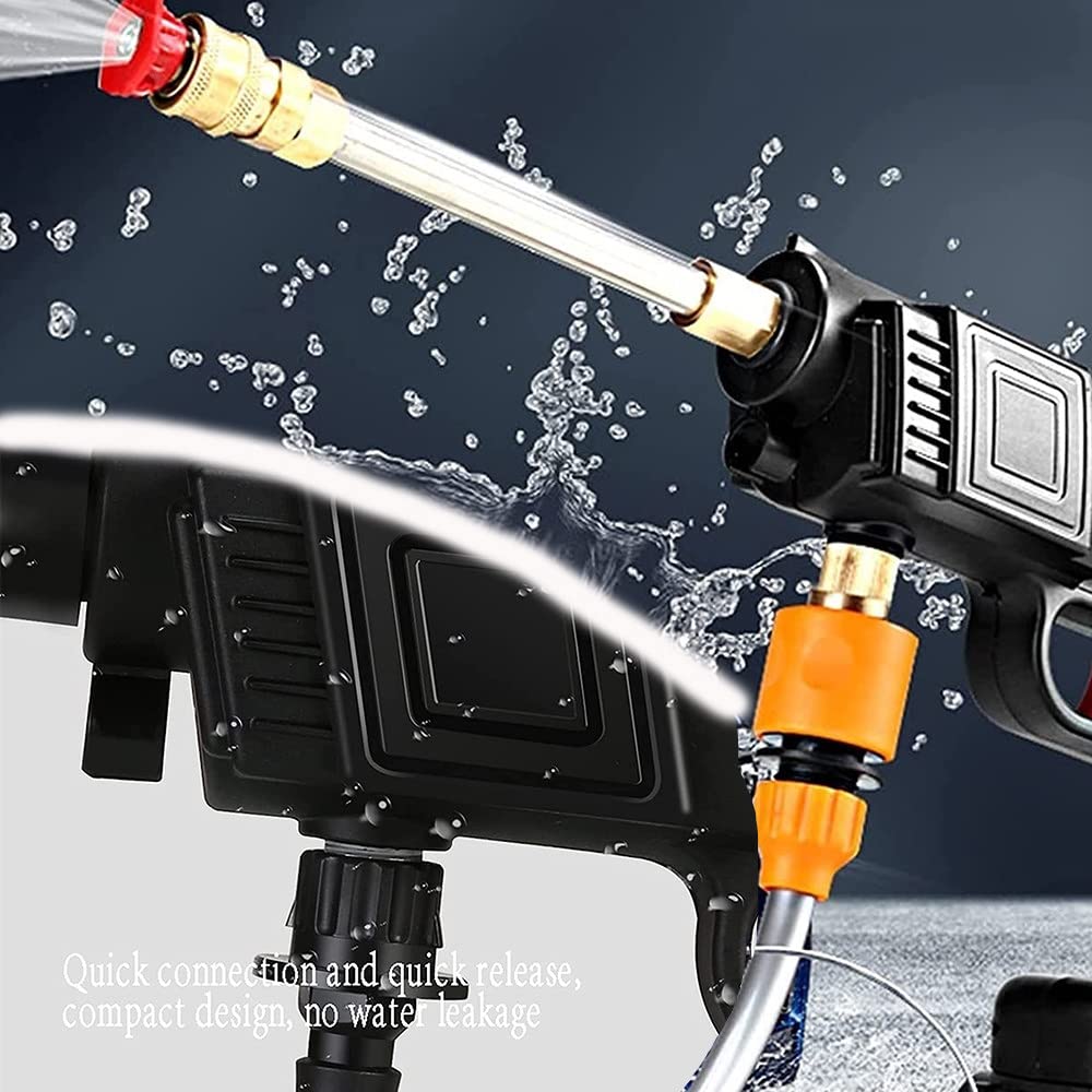 Cordless Electric Pressure Washer - Portable Handheld Power Washer with Adjustable Nozzle, Rechargeable Battery & Charger Included - Perfect for Car Washing, Patio Cleaning & Outdoor Home Maintenance