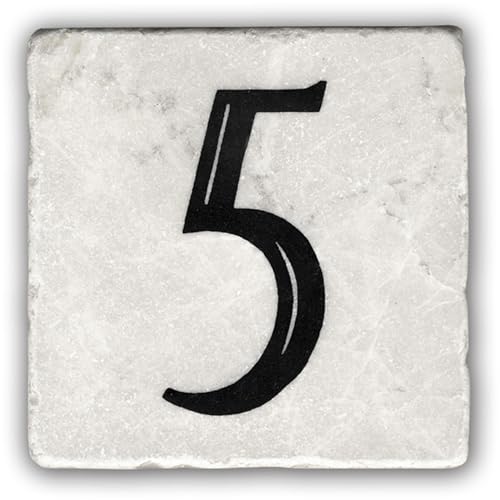 Beige Number Tile-5