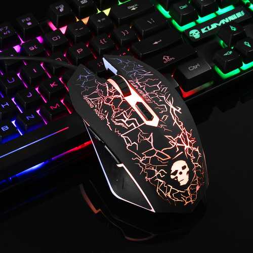 RGB Backlit USB Wired Gaming Keyboard and 2400DPI LED Gaming Mouse Combo Set with Mouse Pad - Perfect for PC Gaming, Office Work and Streaming Setup
