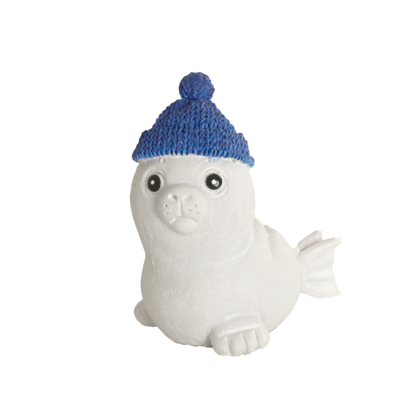 Funny Fish Gear Seal with Hat - Cute Aquarium Decoration for Fish Tanks, Home & Office Decor - Perfect Gift for Fish Lovers
