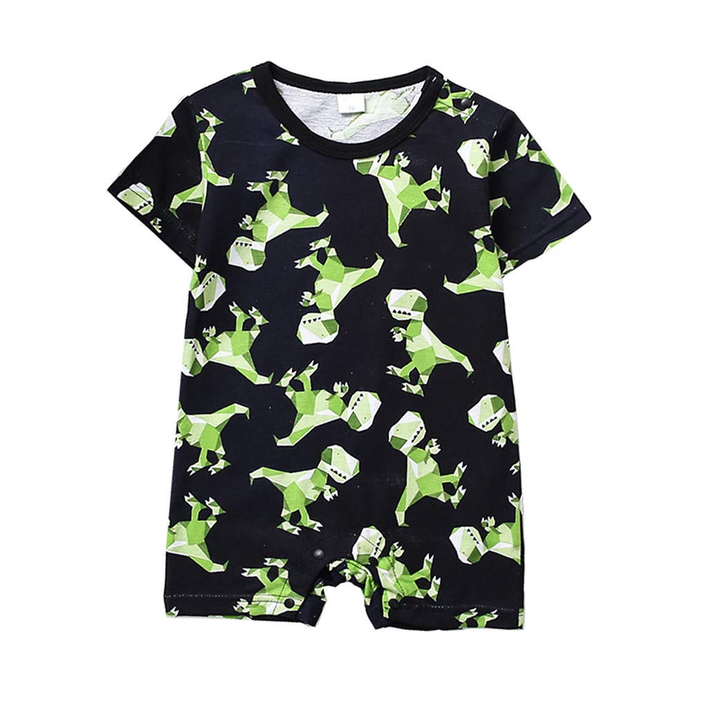 **Egmy Baby Dinosaur Cartoon Jumpsuit & Romper - Cute Infant Outfits for Boys & Girls - Soft & Comfortable Kids Clothing for Playtime, Daycare & Family Outings**
