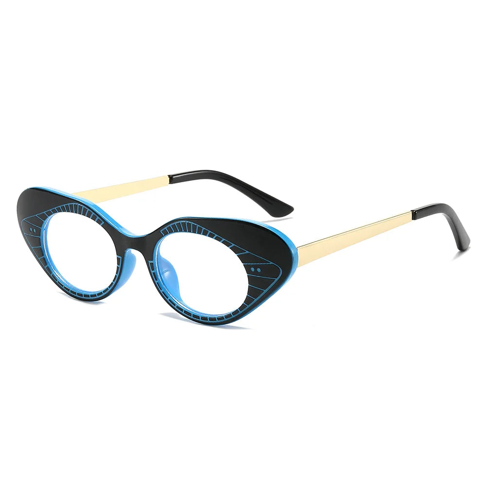 CCspace Women's Full Rim Cat Eye Titanium Eyeglasses Frame - Lightweight & Durable TR90 Material - Fashionable Reading Glasses for Work, Office & Everyday Wear