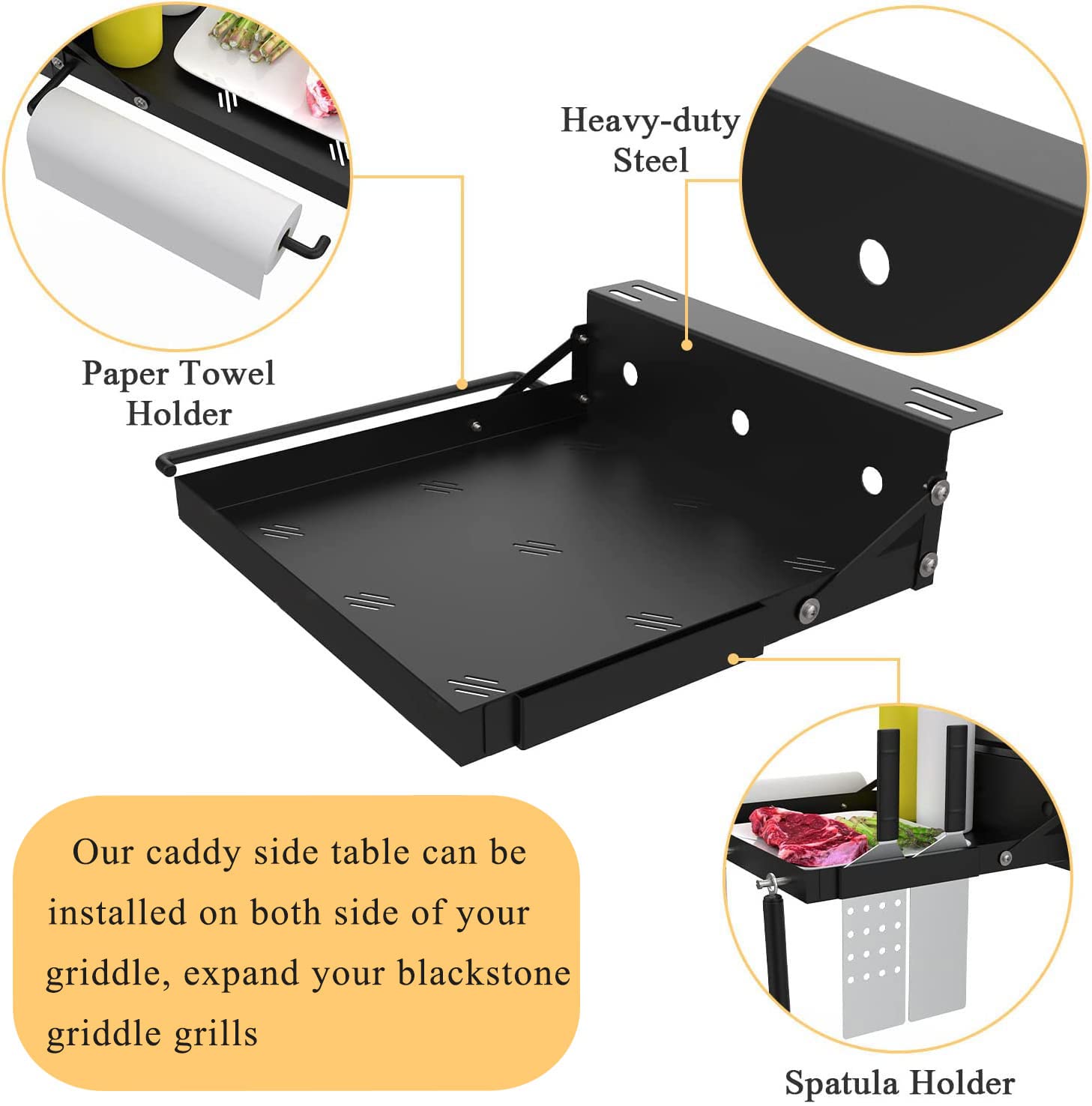 Upgraded Griddle Caddy Shelf for Blackstone 17