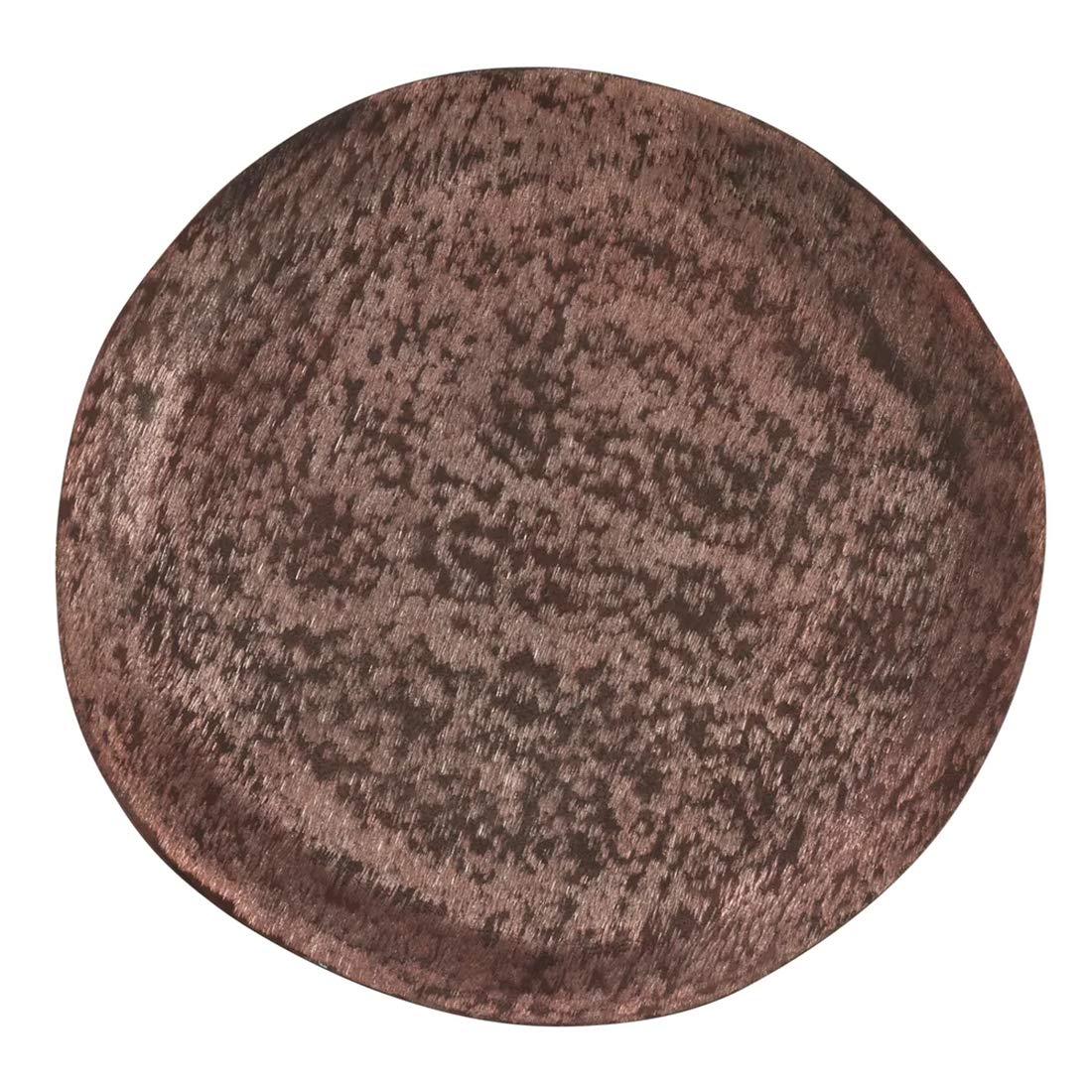 Premium Brushed Aluminum Charger Plates 13 Inch Round - Set of 4 Elegant Copper Dinner Plates for Wedding Banquets, Holiday Parties & Home Decor | Rust-Proof, Dishwasher Safe Serving Trays for Formal Dining & Special Occasions