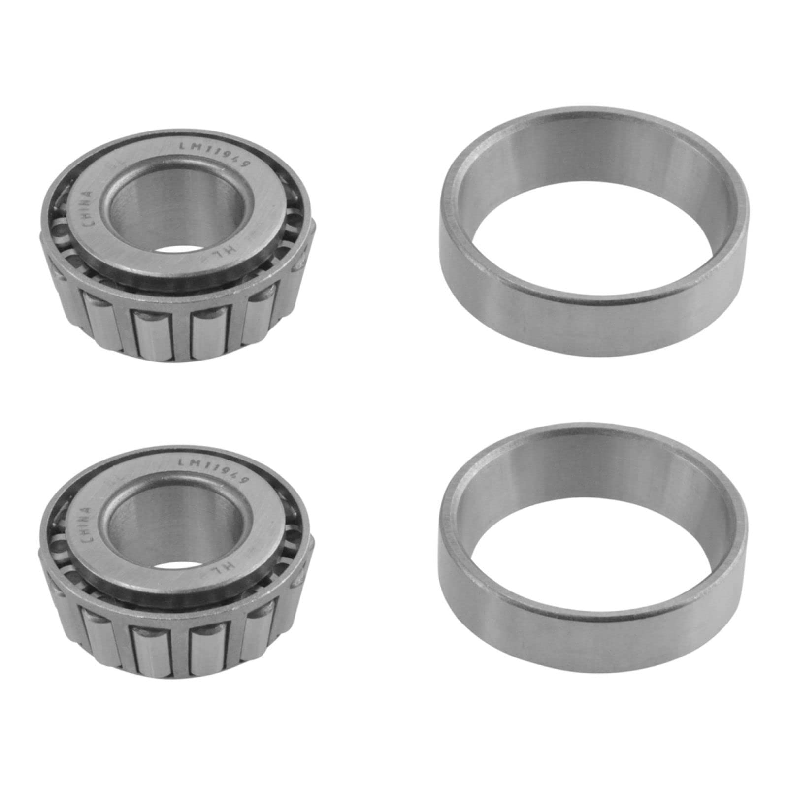 High-Quality Front Outer Wheel Bearing Pair Set of 2 - Compatible with Alfa Romeo, Chevy, Ford, Jeep | Durable Replacement for Smooth Ride & Off-Road Adventures