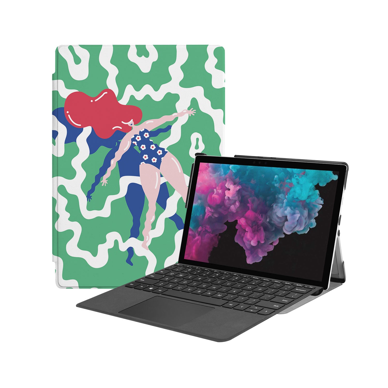 Microsoft Surface Pro Case - Durable Protective Cover for Surface Pro 7/6/5/4/3 - Slim Lightweight Design for Work, School & Travel