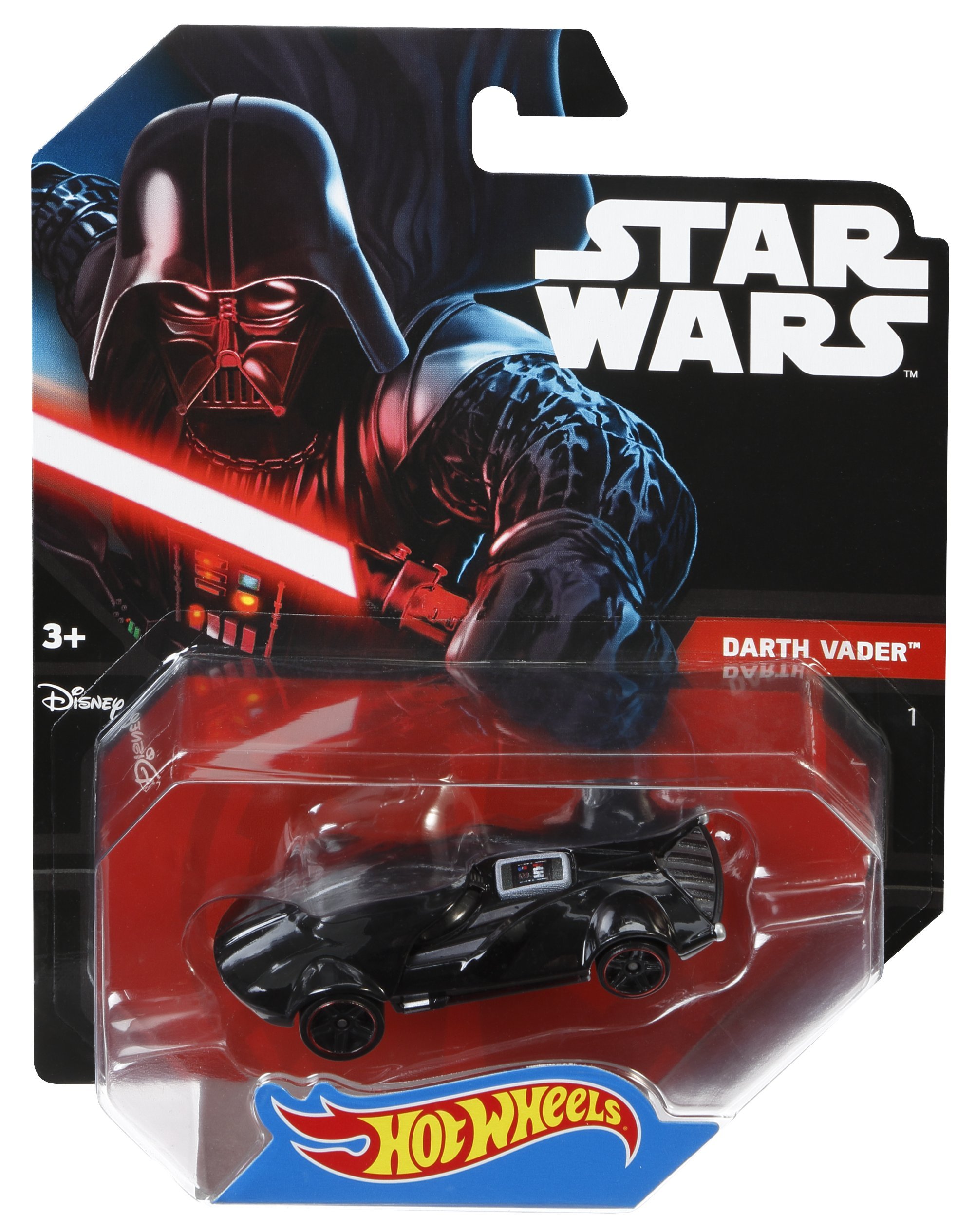 Hot Wheels Star Wars Darth Vader Character Car - Die-Cast Vehicle Toy for Kids & Collectors - Perfect for Playtime, Display & Star Wars Fans Collection