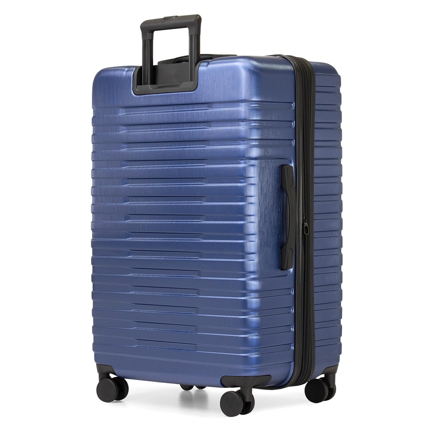 U.S. Traveler Boren 30-Inch Polycarbonate Hardside Spinner Luggage - Rugged Checked Suitcase with 8 Wheels & Aluminum Handle (Navy Blue) - Perfect for International Travel & Business Trips