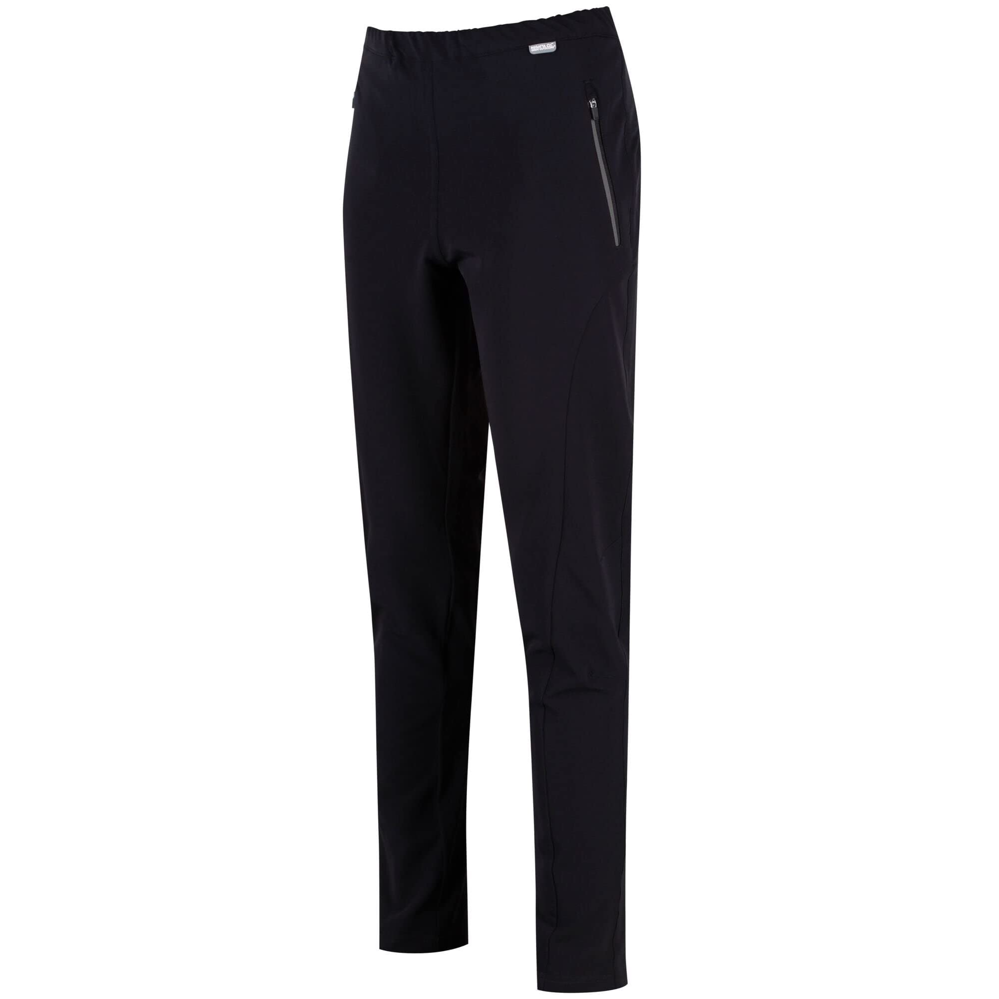Women's Pentre Stretch Trousers - Black Size 18 Regular Fit - Comfortable Office Pants for Work & Business Casual Wear