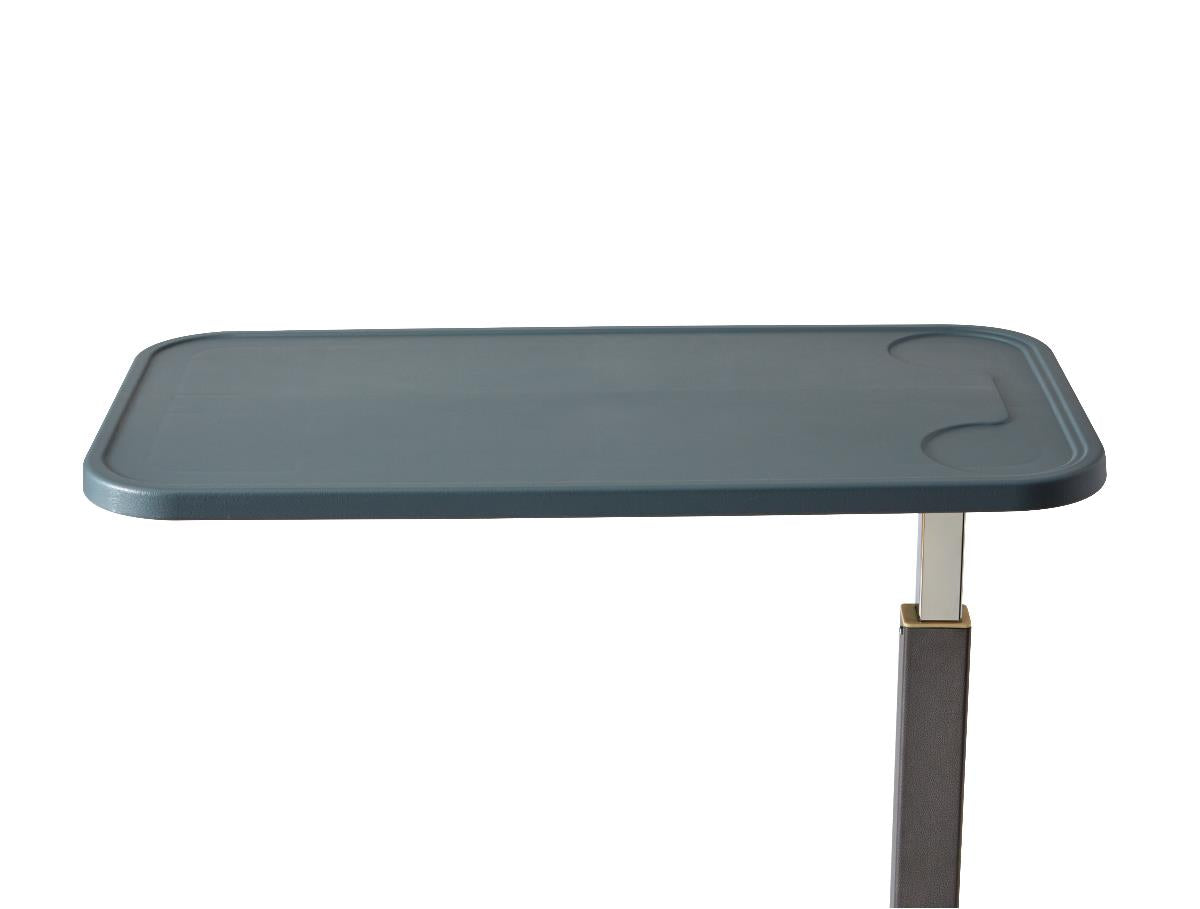 Adjustable Overbed Table with Composite Top - Portable Laptop Tray for Hospital, Bedroom & Office Use