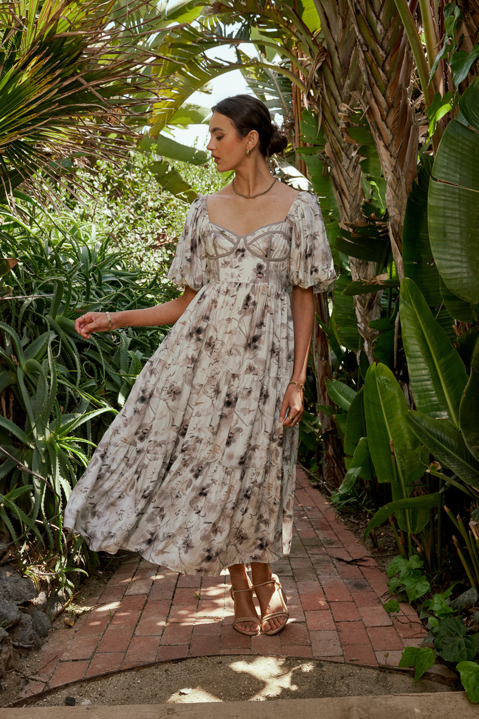 Gaudria Floral Maxi Dress for Women - Summer Boho Long Flowy Dress with Pockets - Perfect for Beach, Vacation & Outdoor Parties