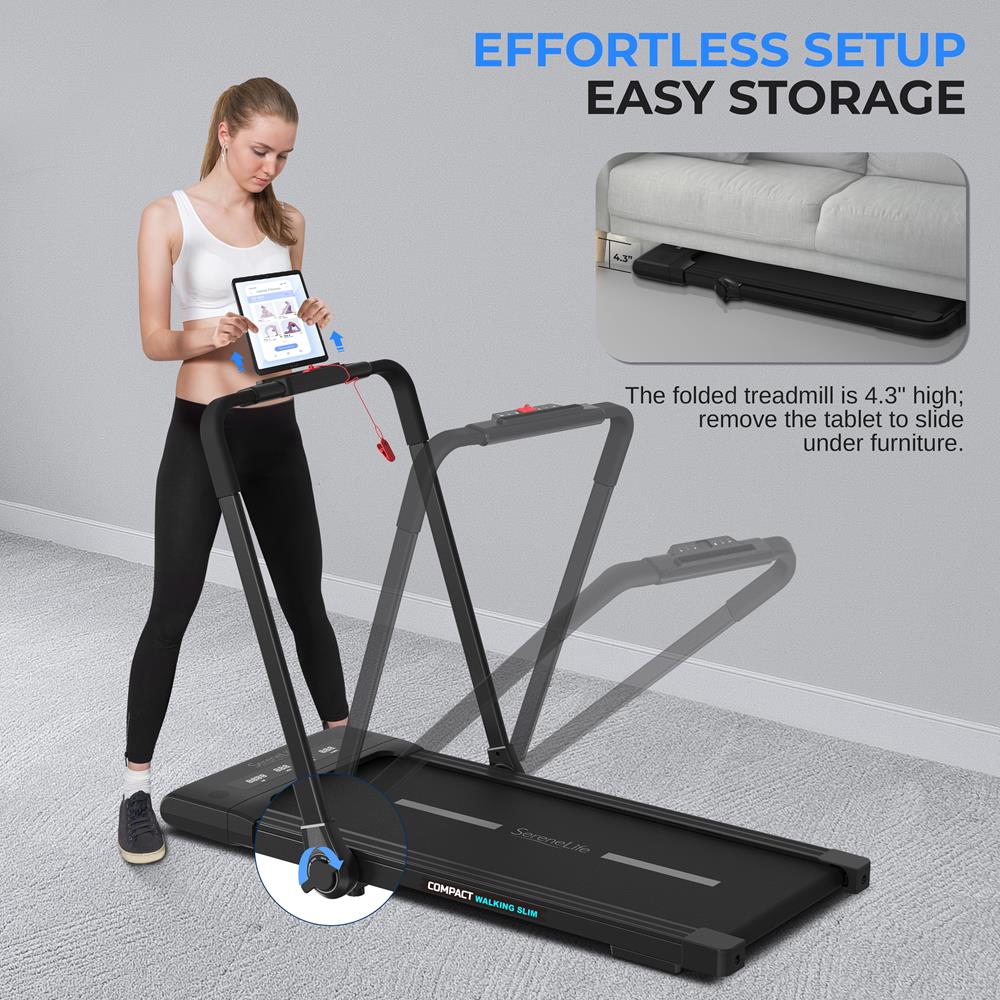 Foldable Electric Treadmill for Home Gym - Compact Motorized Running Machine for Cardio Workout & Indoor Exercise - Perfect for Small Spaces & Apartment Fitness