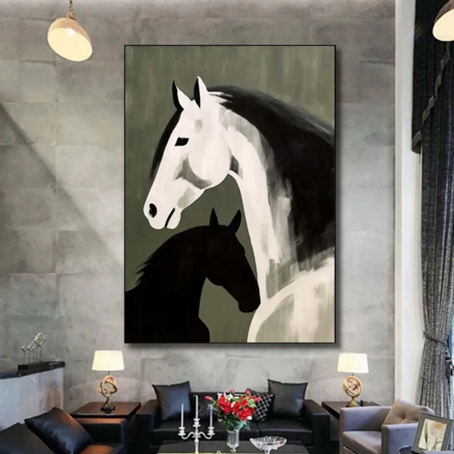 Animal Art Painting #AP156 - Handmade Wildlife Canvas Art for Home & Office Decor - Perfect for Living Room, Bedroom, or Gift