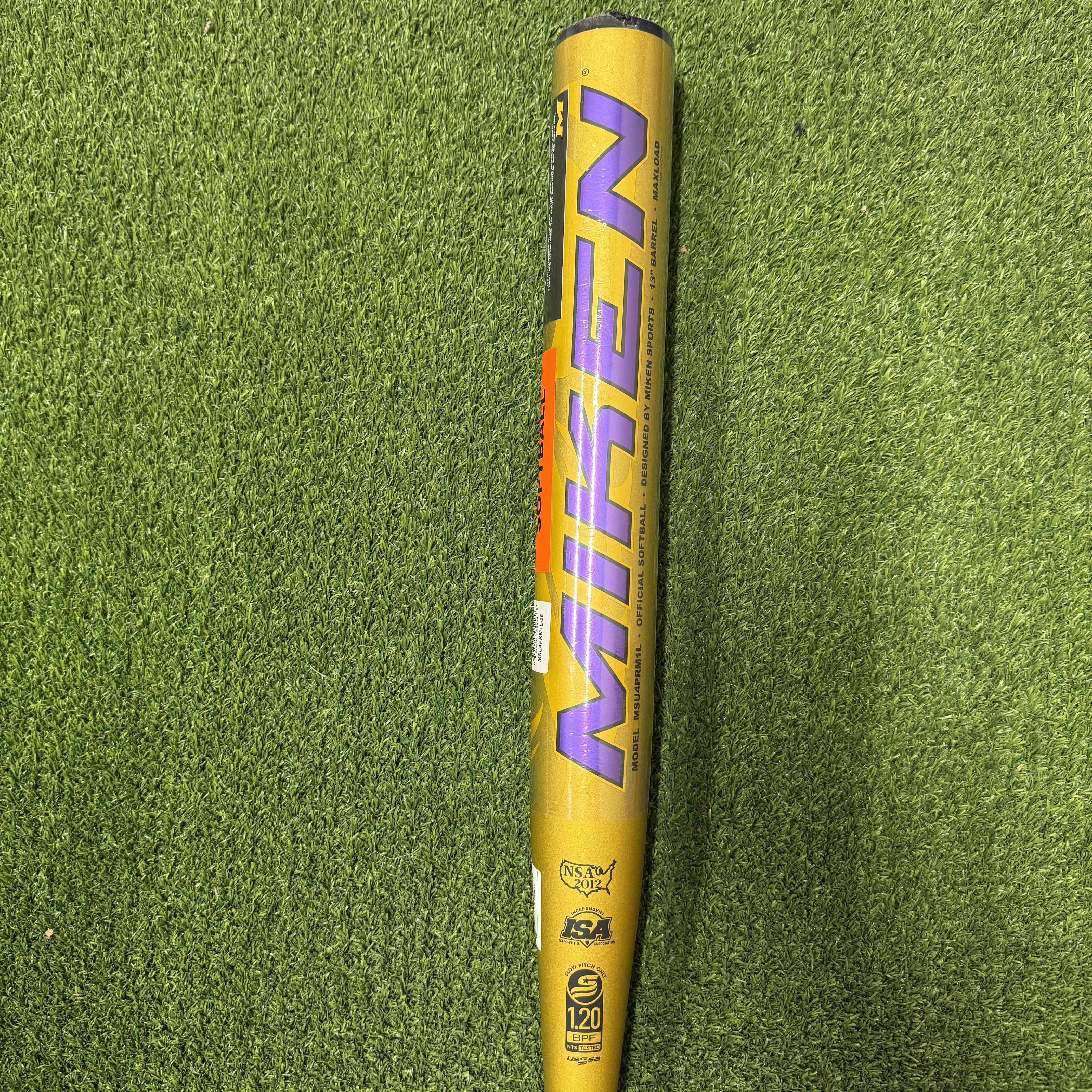 2024 Miken Primo One Piece Maxload USSSA Slowpitch Softball Bat - MSU4PRM1L [BLEM UB83] | High-Performance Baseball Equipment for Competitive Games & Training