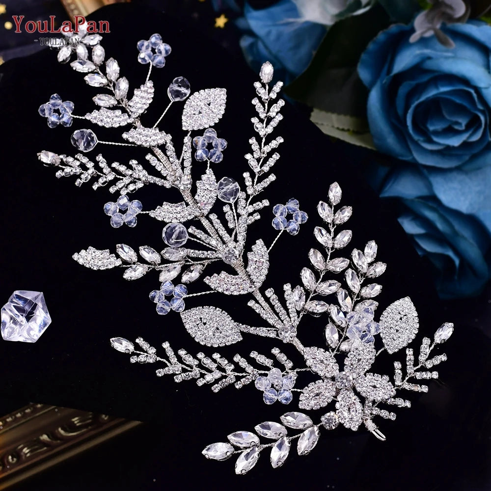 Sparkling Rhinestone Bridal Headpiece - Wedding Hair Accessory for Bride, Bridesmaids & Flower Girls | Perfect for Ceremony, Reception & Photo Shoots