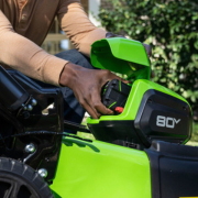 Renewed 80V 21-Inch Cordless Battery Brushless Self-Propelled Lawn Mower with 4.0Ah Battery & 4A Fast Charger - 3-Piece Combo Kit for Large Yard Lawn Care & Landscaping