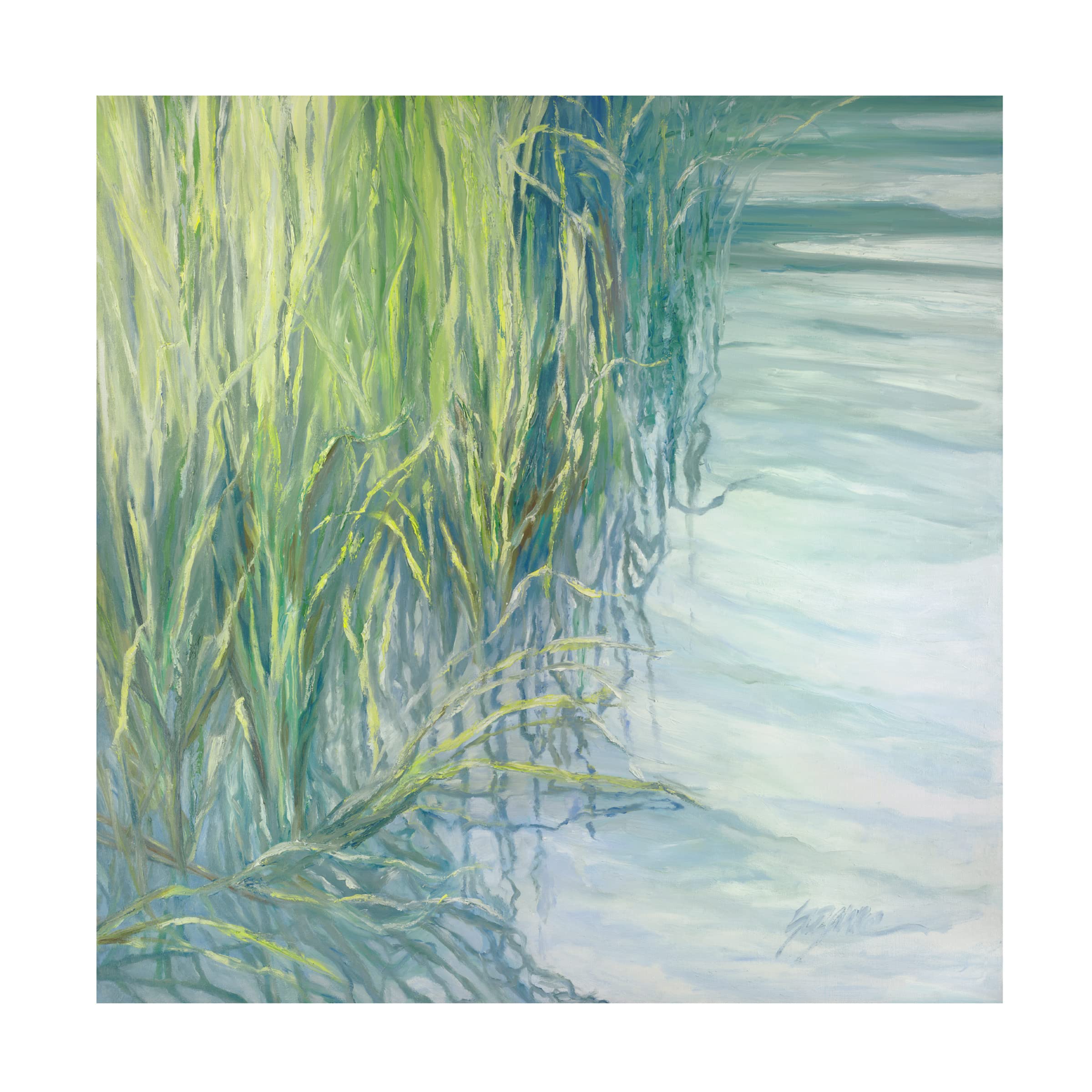 Trademark Fine Art 'Sweetgrass' 18x18 Canvas Wall Art by Suzanne Wilkins - Perfect for Living Room, Bedroom & Office Decor