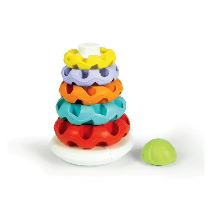 Clementoni Stacking Rings - Colorful Baby Toy for Early Learning & Fine Motor Skills Development - Perfect for Toddlers & Infants Playtime, Daycare, and Birthday Gifts