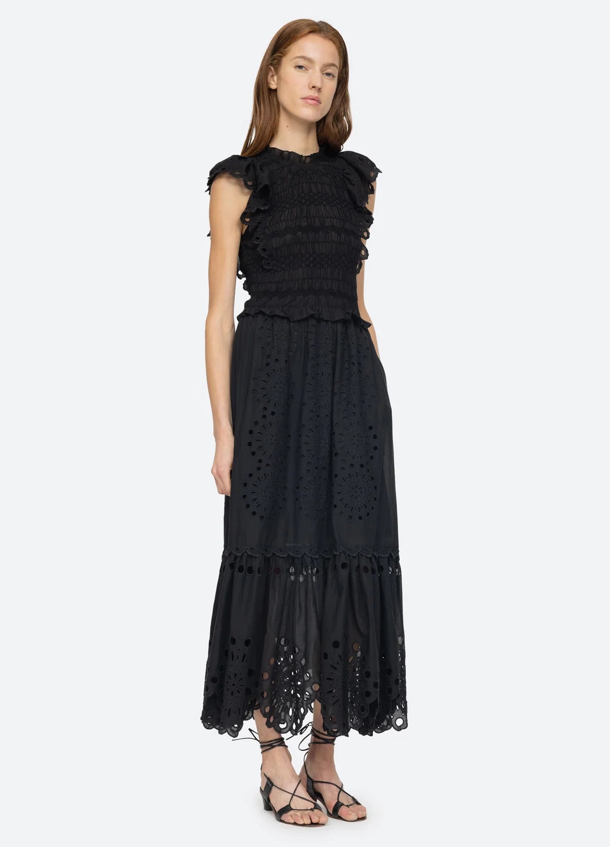 Addie Dress - Black Women's Elegant Midi Dress for Casual Wear, Office & Special Occasions