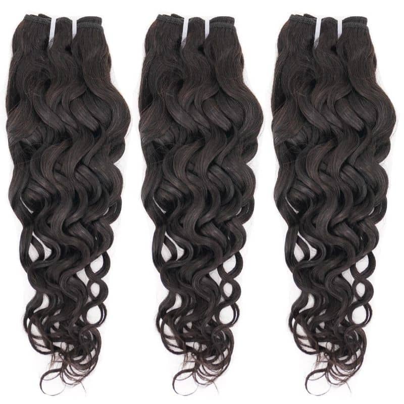 Spanish Wave 100% Human Hair Bundles for Black Women | Natural Curly Weave Hair Extensions | Perfect for Protective Styles, Ponytails & Everyday Wear