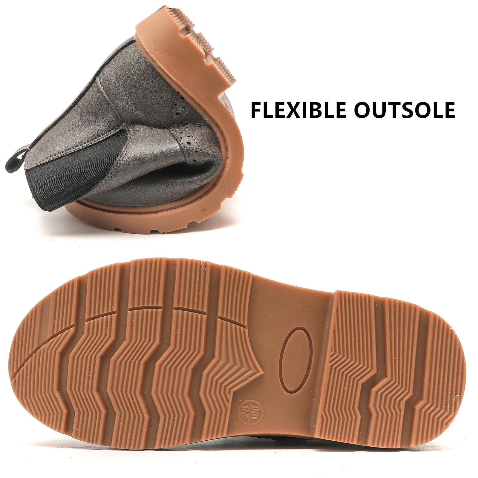 Waterproof Chelsea Ankle Boots for Boys & Girls - Side Zipper Design for Easy On/Off - Comfortable Outdoor Shoes for Toddler, Little & Big Kids - Perfect for Rainy Days, School & Playground Adventures
